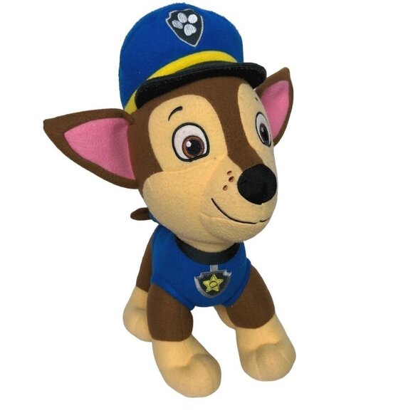 Nickelodeon Paw Patrol Chase Police Dog Plush Stuffed Animal 2015 16.5" - Picture 1 of 7
